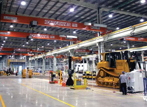 科尼為卡特彼勒新工廠配備CXT起重機(jī)，CLX科尼電動葫蘆